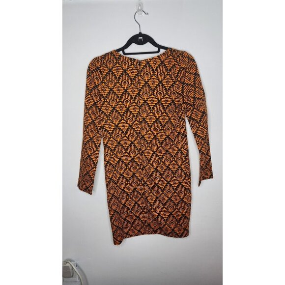 Everly Geometric 3/4 Sleeve Shift Mini Dress Size S - Picture 4 of 5